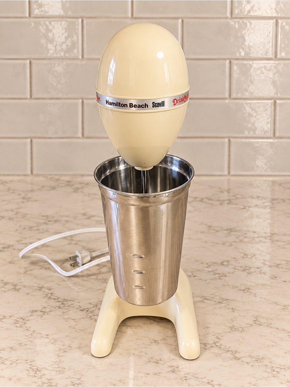 Vintage 1970s Hamilton Beach Scovill DrinkMaster Model 727 Milkshake Mixer